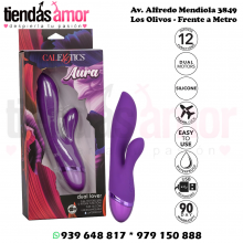 Aura-Vibrador de doble estimulador potente y juguetón